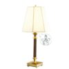 Microsun Library of Congress Table Lamp Chestnut Leather