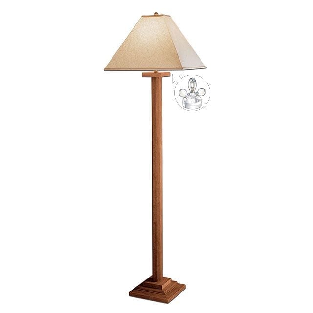 Mission Amish Hardwood Floor Lamp, Frank Lloyd Wright Floor Lamp