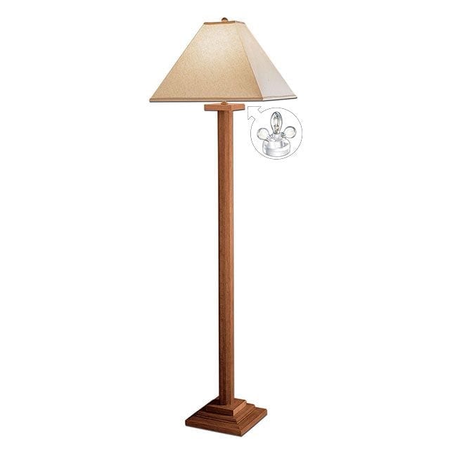 Mission Amish Hardwood Floor Lamp Microsun Lamps