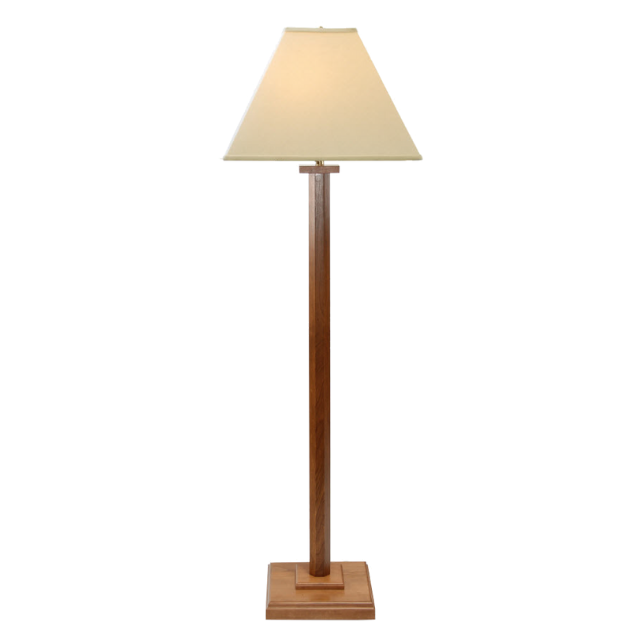 Mission Amish Hardwood Floor Lamp, Mission Style Standing Lamps