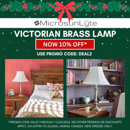 Victorian Brass Lamp Promotion | Microsun