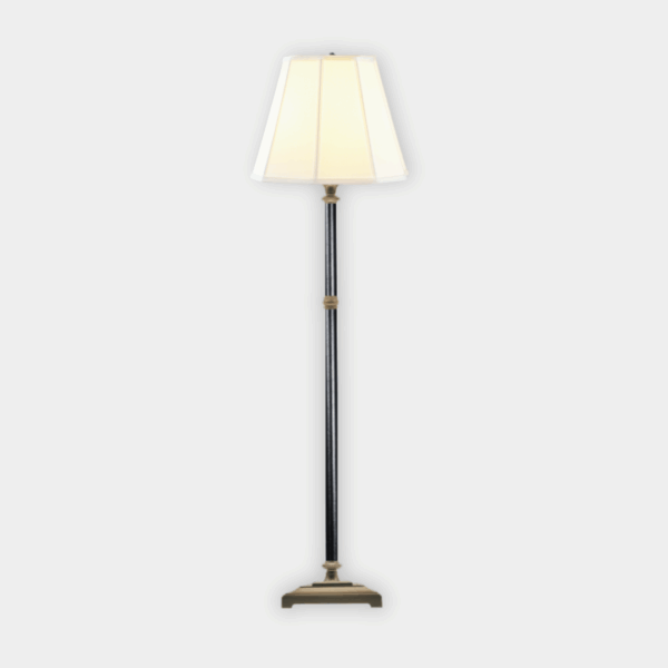 Microsun Classic – Library of Congress Floor Lamp in Black Faux Leather