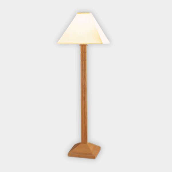 Microsun Classic – Prairie Amish Hardwood Floor Lamp in Walnut