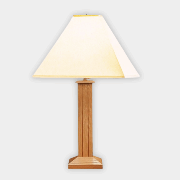 Microsun Classic – Prairie Amish Hardwood Table Lamp in Walnut