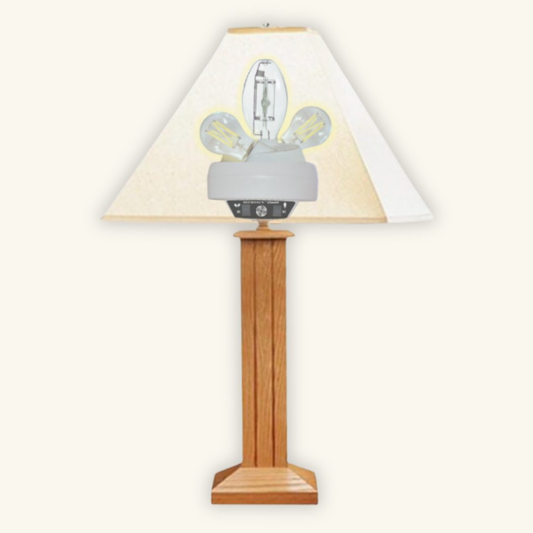 Microsun Classic - Prairie Amish Hardwood Table Lamp